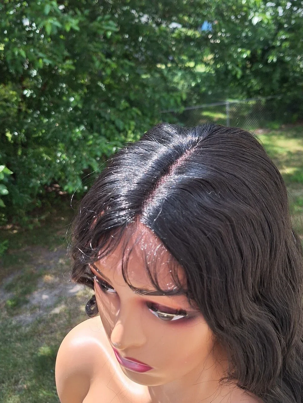 Black Wavy Lace Front Wig - Women Hair